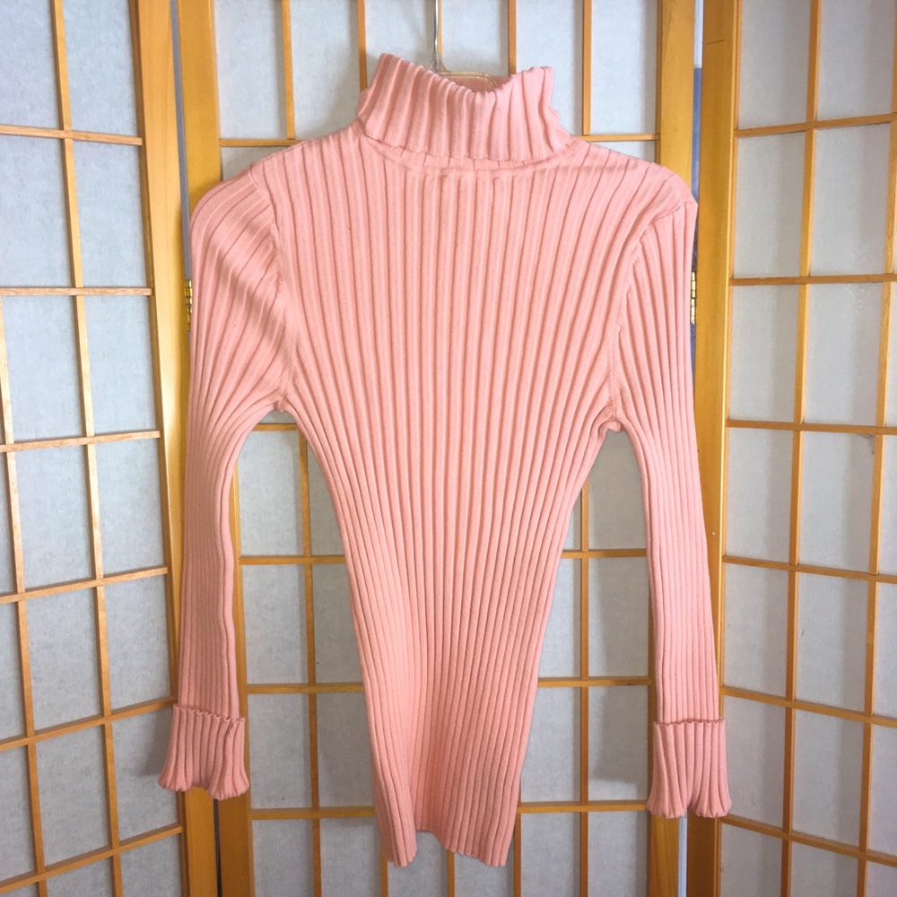 Ribbed Organic Cotton Turtleneck Sweater